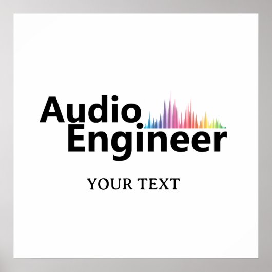 オーダーメイド サウンドエンジニア 音響エンジニアリング ポスター (正面)