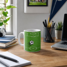 オーダーメイド サッカーマグカップ コーヒーマグカップ