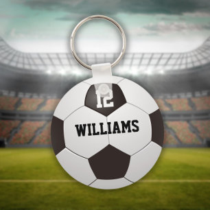 オーダーメイド サッカー選手名+背番号 キーホルダー