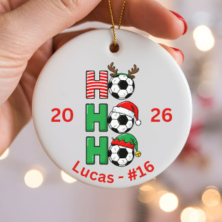 オーダーメイド サッカー選手 ふくろうのクリスマス セラミックオーナメント