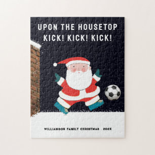 オーダーメイド サッカー クリスマス ジグソーパズル