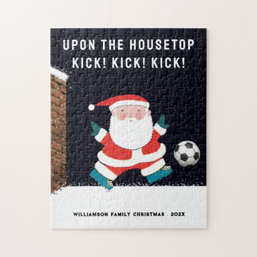 オーダーメイド サッカー クリスマス ジグソーパズル (縦)