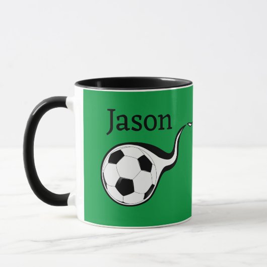 オーダーメイド サッカー テーマ マグカップ スポーツ (左)