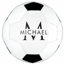 オーダーメイド サッカー モノグラム 名前 ボール デザイン