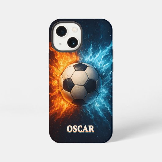 オーダーメイド サッカー iPhone 13 Mini カバー (裏面)