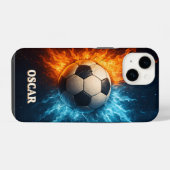 オーダーメイド サッカー iPhone 14 カバー (裏面横)