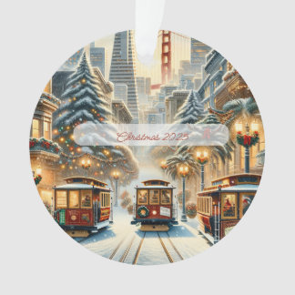 オーダーメイド サンフランシスコ クリスマスカード – ホリデー オーナメント