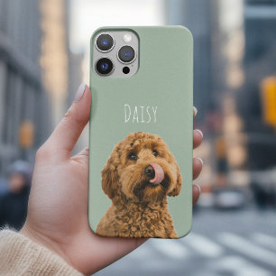 オーダーメイド サージブルー 犬の写真 iPhone 15 PROケース