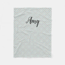 オーダーメイド シェルパターン フリース ブランケット