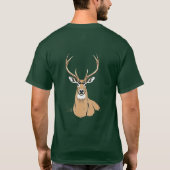 オーダーメイド シカ 男性用Tシャツ Tシャツ (裏面)