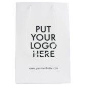 オーダーメイド、ショッピング ミディアムペーパーバッグ (正面)