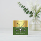 オーダーメイド シンプル エレガント ゴールド グラデーション ビジネス カード (スタンド正面)