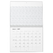 オーダーメイド スカンジナビア風 ギフト包装 カレンダー (3月 2027)