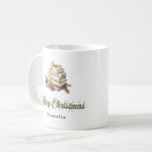 オーダーメイド スカンジナビア風 クリスマス 名前入り コーヒーマグ コーヒーマグカップ (正面左)