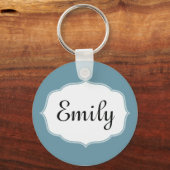 オーダーメイド スキューバブルー キーチェーン (正面)