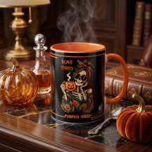 オーダーメイド スケルトン ハロウィン コーヒー