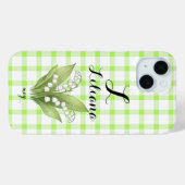 オーダーメイド スズラン ネーム 手帳型スマホケース Case-Mate iPhoneケース (裏面 (横))