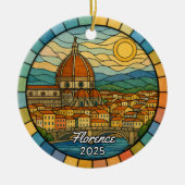 オーダーメイド ステンドグラス フローレンス イタリア セラミックオーナメント (正面)