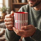 オーダーメイド ストライプ 子供の名前入り ダッドマグ コーヒーカップ