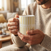 オーダーメイド ストライプ 子供の名前入り ダッドマグ コーヒーカップ
