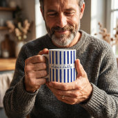 オーダーメイド ストライプ 子供の名前入り ダッドマグ コーヒーカップ