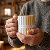 オーダーメイド ストライプ 子供の名前入り ダッドマグ コーヒー カップ