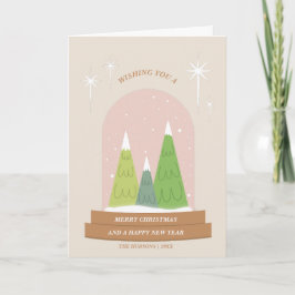 オーダーメイド スノーグローブ クリスマスカード