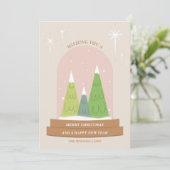 オーダーメイド スノーグローブ クリスマスカード (スタンド正面)