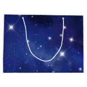 オーダーメイド スペース 誕生日 記念品 袋 ラージペーパーバッグ (裏面)