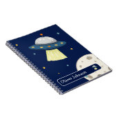 オーダーメイド スペースUFO月 名前 学校 ノートブック (右側)