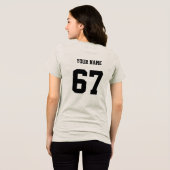オーダーメイド スポーツウェア 名前入り トライブレンドTシャツ (裏面全面)