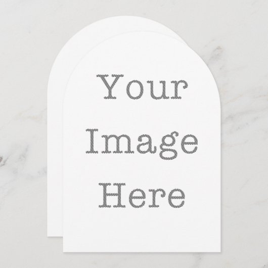 オーダーメイド ダイカット インビテーション - ユニークな形のカード (正面/裏面)