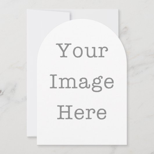 オーダーメイド ダイカット インビテーション - ユニークな形のカード (正面)