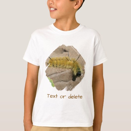 オーダーメイド ダガーモス幼虫 昆虫グッズ Tシャツ (正面)