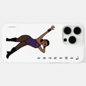 オーダーメイド ダンサー 紫 シルバー 印刷 # 1 Case-Mate iPhoneケース (裏面 (横))