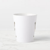 オーダーメイド ダーツのデザイン カフェラテマグ (正面)