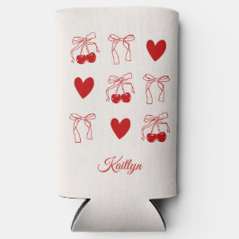 オーダーメイド チェリーボウ ブライズメイドパーティー カスタム スリム缶クーラー