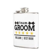 オーダーメイド チーム グルーム ベストマン フラスク (左)