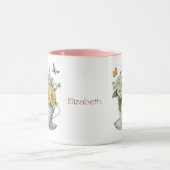 オーダーメイド ティーカップ コーヒーマグの花 マグカップ (中央)