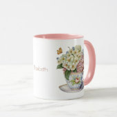 オーダーメイド ティーカップ コーヒーマグの花 マグカップ (正面右)