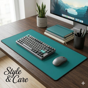 オーダーメイド ティールデスクマット デスクマット