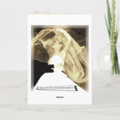 オーダーメイド テキスト ウェディング シャワー ギフト カード (裏面)