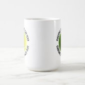 オーダーメイド テニスボール テキスト入り 15 oz. オリジナル コーヒーマグカップ (中央)