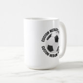 オーダーメイド テニスボール 15 oz. 名入れ コーヒーマグカップ (正面右)