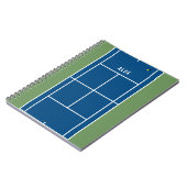 オーダーメイド テニス ギフトノート ノートブック (左側)
