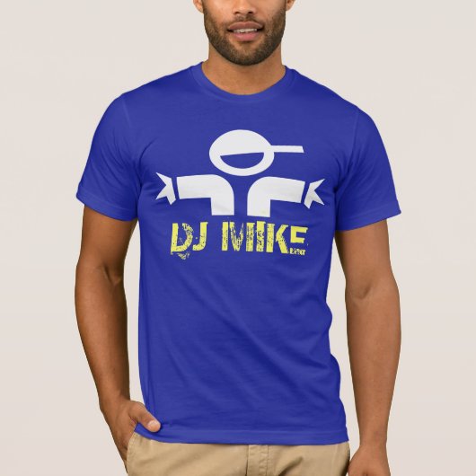 オーダーメイド ディスクジョッキー / ディージェイ / DJ Tシャツ (正面)