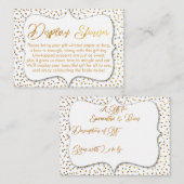 オーダーメイド ディスプレイ シャワー インサート エンクロージャーカード (正面/裏面)