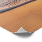 オーダーメイド デジタル ビーチ 猫 追悼 TV アート ポスター (角)