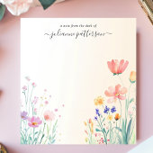 オーダーメイド デリケートな野の花の名前 ノートパッド