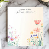 オーダーメイド デリケートな野の花の名前 ノートパッド